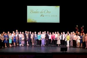 El Ayuntamiento de Burjassot celebra las Bodas de Oro de 25 parejas