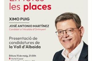 Ximo Puig presenta las candidaturas locales del PSPV-PSOE en la Vall d’Albaida