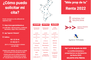 El próximo 25 de mayo se abre el plazo de cita previa para el servicio de atención presencial de la declaración de la renta