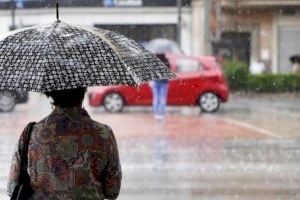 Dissabte plujós en la C. Valenciana: Avís groc per tempestes i forts ruixats