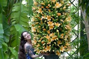 Fin de semana de exhibición de arte floral en el Botànic