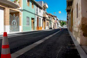 Alfafar finaliza las obras para la urbanización de la calle Bosch Marín