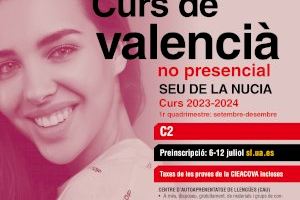 El “Curs C2 de Valencià” abre inscripciones el 6 de julio