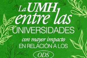 La UMH, entre las universidades españolas con mayor impacto social en relación a los ODS
