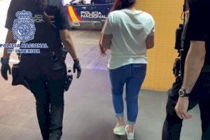 Arrestada a Alacant una jove amb 29 cerques emeses per jutjats de tota Espanya pel conegut "furt amorós"