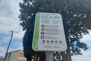 Valencia reabre los parques infantiles de San Marcel·lí, Poblats Marítims y Campanar con juegos adaptados en ambos parques