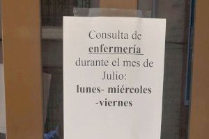 CSIF denuncia que la falta de personal deja centros de salud de Castellón sin pediatras o enfermeros durante el mes de julio