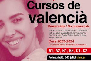 Obert el termini de preinscripció per als cursos de valencià de la Universitat d’Alacant