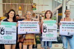 Recortes Cero denuncia que  “Quien sube los precios no es el tendero. Es el banquero”