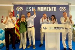 Mazón: “Es el momento de que la provincia tenga de la mano de Feijoó el agua y la financiación que necesita”