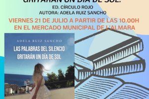 Adela Ruiz Sancho presenta su obra “Las palabras del silencio gritarán un día de sol” en el Mercado Municipal l’Almara