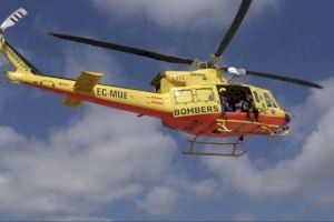 Controlado incendio forestal en Bicorp, en la Canal de Navarrés