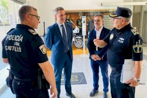 Antonio Ortolá visita Tetuan XIV i es reuneix amb els comandaments de la Policia Local i Bombers de Castelló