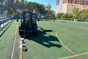 Ja han començat les obres de la pista 2 de Caramanxel