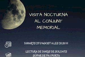 El centre XYZ organiza una visita nocturna al conjunt memorial de darrere del castell d’Almenara