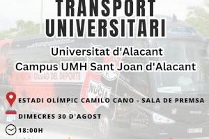 Reunión informativa sobre transporte universitario para estudiantes de La Nucía y comarca