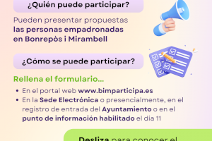 Bonrepòs i Mirambell comienza su octava edición de los Presupuestos Participativos