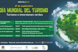 Orihuela apuesta por rutas y visitas especiales y novedosas en su programación del Día Mundial del Turismo