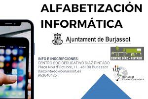 Vuelve el curso gratuito de Alfabetización Informática al Centro Socioeducativo Díaz-Pintado de Burjassot