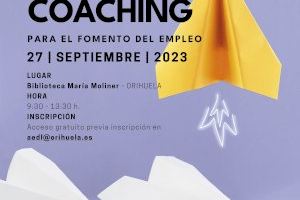 Fomento organiza un Taller de Coaching en la Biblioteca Municipal María Moliner el 27 de septiembre