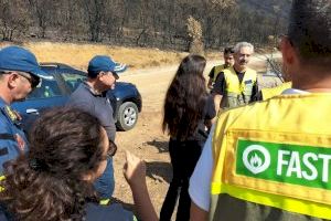 Personal del Consorcio de Bomberos de València analiza en Grecia el gran incendio de Alexandrúpoli