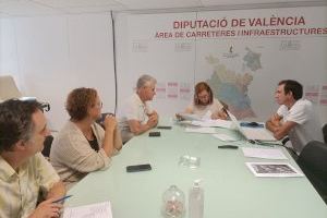 Reunió de treball amb l'àrea de Carreteres de la Diputació de València per a millorar vies