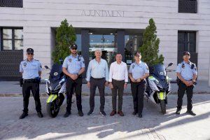 Burriana presenta las nuevas motos de la policía, éticas y sostenibles
