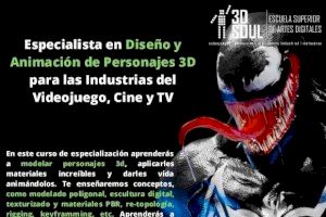La UA oferta el curso Especialista en Diseño y Animación de Personajes 3D para las Industrias del Videojuego, Cine y TV
