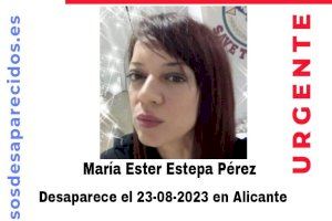 Siguen buscando a María Ester Estepa, una joven desaparecida en Alicante hace casi dos meses