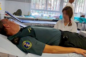 La Comandancia de la Guardia Civil de Castellón se suma a la campaña de donación de sangre