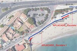 El Ayuntamiento arreglará el muro de la playa de la Albufereta para evitar desprendimientos y mejorar su imagen