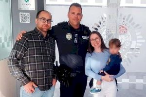 Un policía de Vila-real se convierte en un ángel de la guarda salvando la vida a un niño en apuros