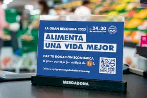 Mercadona participa en la Gran Recogida de Alimentos de FESBAL, del 24 al 30 de noviembre