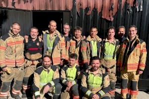 Antonio Ortolá participa en un simulacre d'incendi al costat del cos de bombers de l'Ajuntament de Castelló