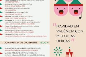 Quince corales de la Federación de Folclore en distintos barrios con canciones navideñas en el fin de semana de Nochebuena de 2023