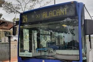 Esquerra Unida-Podem  denuncia el deterioro de la línea 24 del servicio de transporte interurbano de Alicante