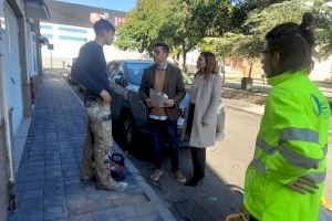 Almassora arregla aceras en el barrio Pío XII tras las obras de mejora del entorno