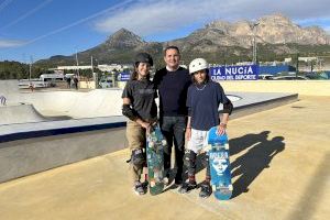 Los mejores skaters nacionales testean el nuevo skatepark de La Nucía