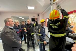 La Diputació de València potenciará la Unidad de Rescate en Emergencias y Catástrofes del Consorcio de Bomberos