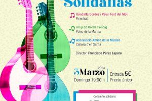 Concierto Solidario de Rondallas a beneficio de Asociación contra el Cáncer de La Nucía