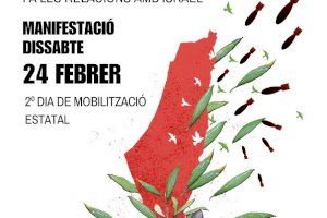 El 24 de febrero Alacant sale a la calle en solidaridad con Palestina