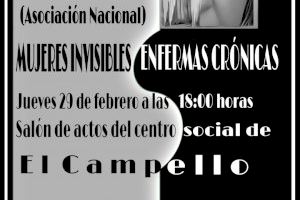 Amudeca inaugura el jueves en el Centro Social de El Campello la exposición “Mujeres invisibles, enfermas crónicas”