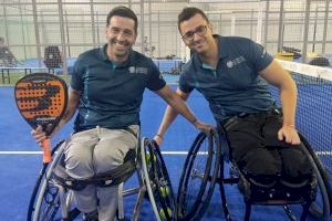 La pareja de la sección de pádel en silla de UPV IN, Topher Triviño y Javi Navarro, campeones del I Open Nacional Global Padel Sports