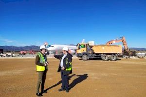 La compañía aeronáutica eCube construye en el aeropuerto de Castellón un hangar de 2.400 m2 para procesar y almacenar piezas de aviones