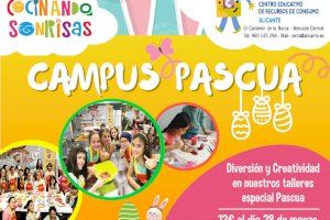 Alicante abre la inscripción del nuevo Campus de Pascua ‘Cocinando sonrisas’ del Cerca para menores de 12 años