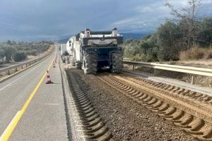 La Diputació de València mejora la carretera CV-395 en el término de Villar del Arzobispo