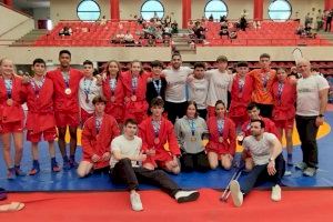 17 medallas en el debut de Judo Club Canet en un campeonato de España de Lucha Sambo