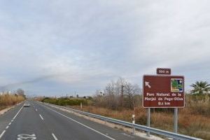 Corte total en la N-332 por un accidente de tráfico en Oliva