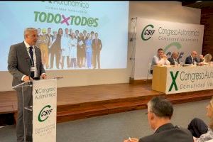 CSIF reelige a Javier Estrada como presidente de su Unión Provincial en Castellón en el X Congreso de la Comunitat