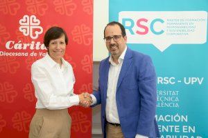 Cáritas Valencia reforça la seua col·laboració amb la UPV unint-se al Consell d'Empreses del Màster en RSC